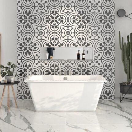 Simplo Freestanding bathtub, 59 3/4", in glossy white TSP6032FA001