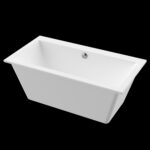 Simplo Freestanding bathtub, 59 3/4", in glossy white TSP6032FA001