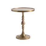 Renwil Romina Brass TA033 antique brass accent table — view 1