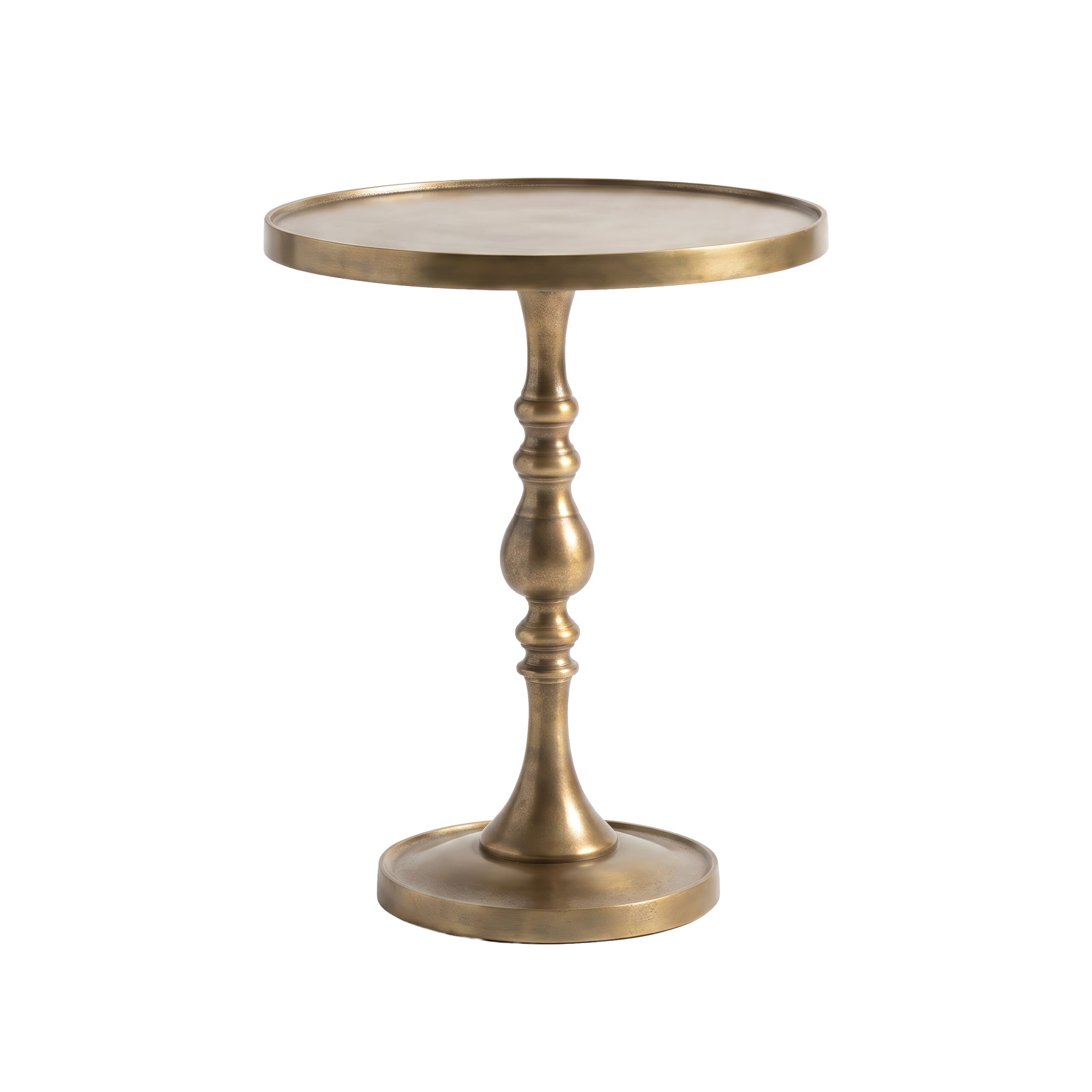 Renwil Romina Brass TA033 — official image 1 Renwil Romina Brass TA033 antique brass accent table — view 1