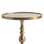 Renwil Romina Brass TA033 antique brass accent table — view 2