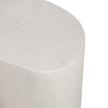 Renwil Ghent TA509 cream volcanic stone accent table — surface detail