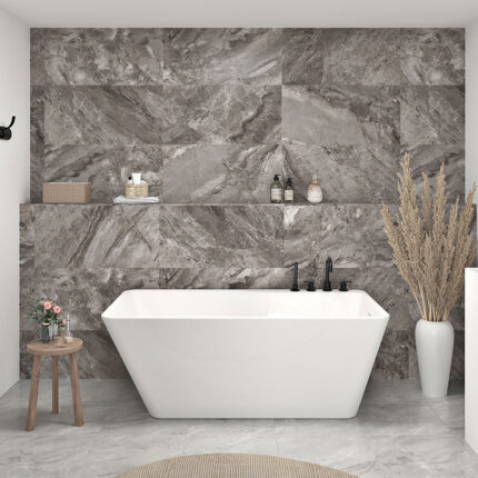 Zitta Artesio 59 3/4″ Freestanding Bathtub — Matte White, Right Drain — view 1