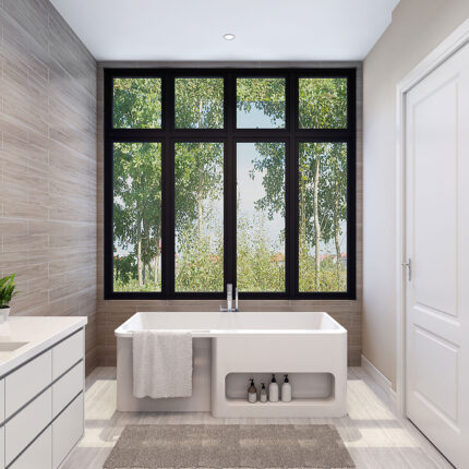 Zitta Basca 67″ Freestanding Bathtub — Glossy White — view 1