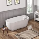 Zitta Neta 64 15/16″ Freestanding Bathtub — Matte White — view 1