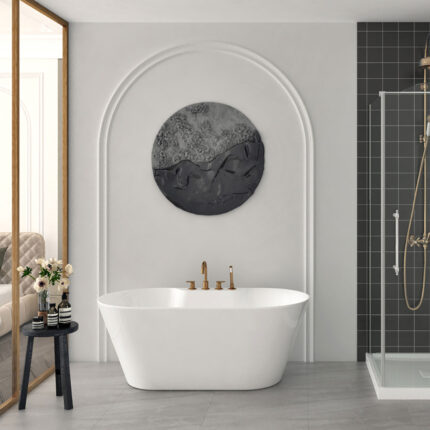 Zitta Humda 60″ Freestanding Bathtub — Matte White — view 1