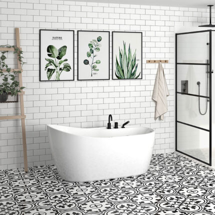 Zitta Idea 60 1/8″ Freestanding Bathtub — Matte White — view 1