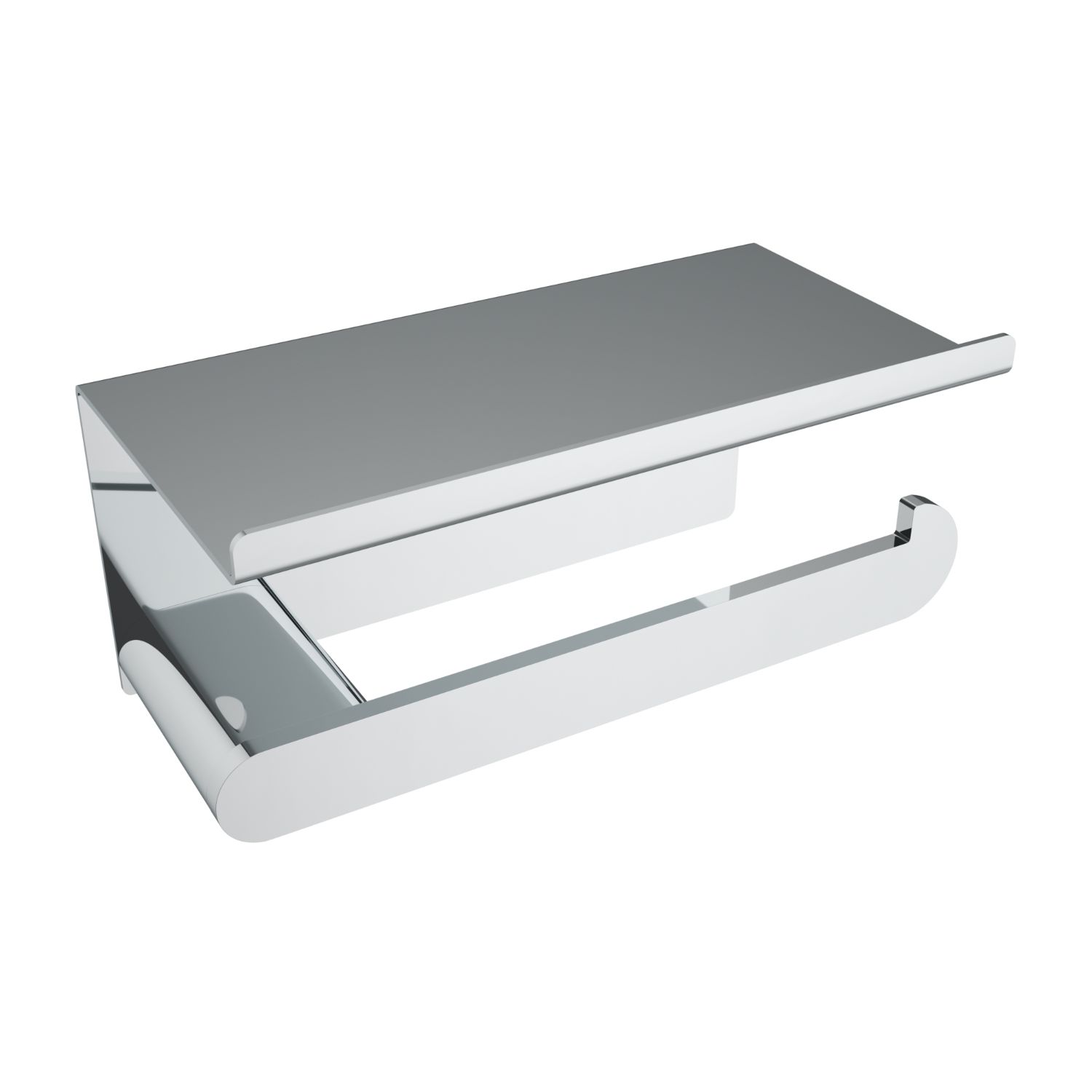 ICO Bath Flow Toilet Paper Holder With Shelf ICO Bath Flow Toilet Paper Holder With Shelf
