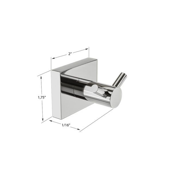ICO Bath Crater Double Towel Hook