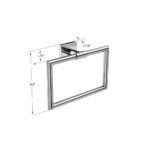 ICO Bath Crater Towel Ring
