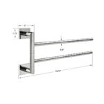 ICO Bath Crater Swivelling Towel Bar