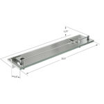 ICO Bath Crater Glass Shelf