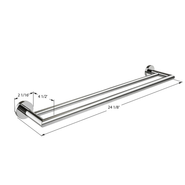 ICO Bath Summit 24″ Double Towel Bar
