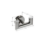 ICO Bath Summit Double Towel Hook