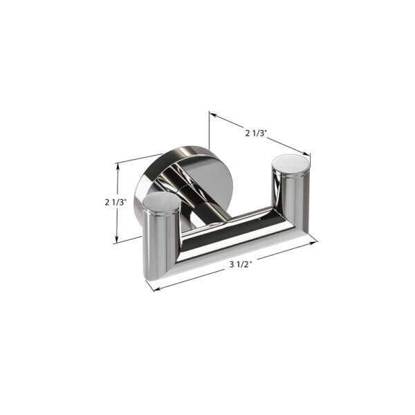 ICO Bath Summit Double Towel Hook