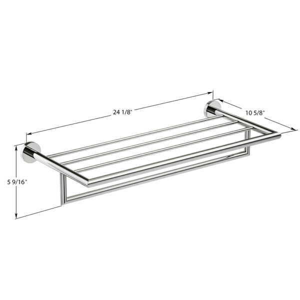 ICO Bath Summit Towel Shelf With Bar