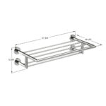 ICO Bath Summit Double Towel Shelf