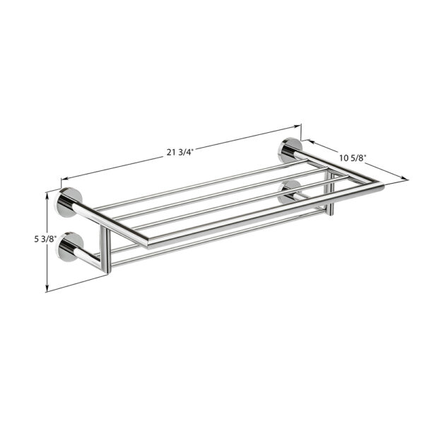 ICO Bath Summit Double Towel Shelf