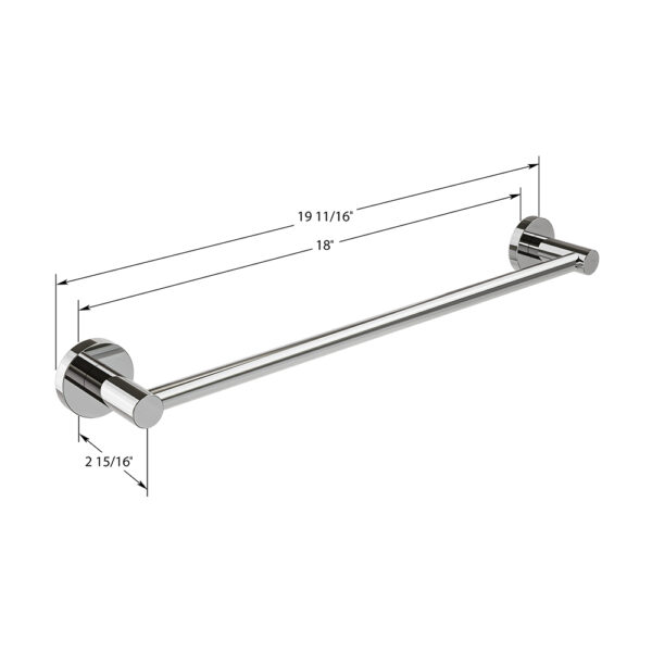 ICO Bath Lava Towel Bar 18″