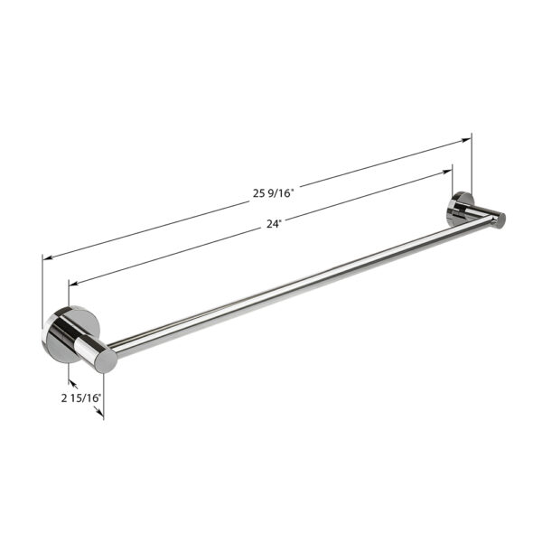 ICO Bath Lava Towel Bar 24″