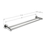 ICO Bath Lava 24″ Double Towel Bar