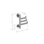 ICO Bath Lava Swivel Towel Hook