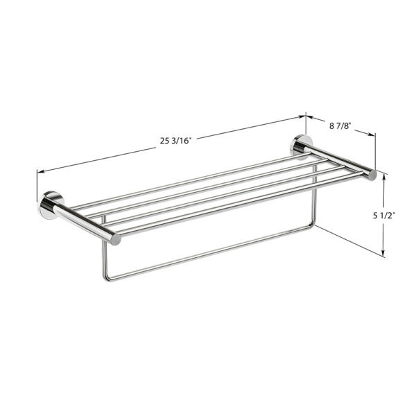 ICO Bath Lava Towel Shelf With Bar