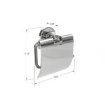 ICO Bath Ember Toilet Paper Holder With Cover