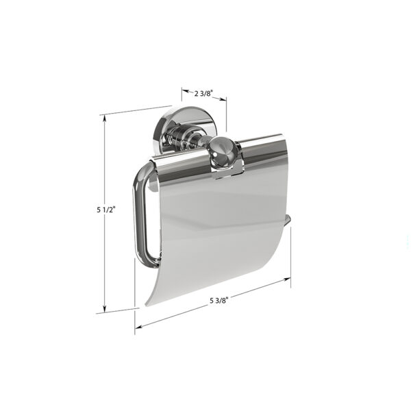 ICO Bath Ember Toilet Paper Holder With Cover