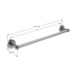 ICO Bath Ember Towel Bar 18″