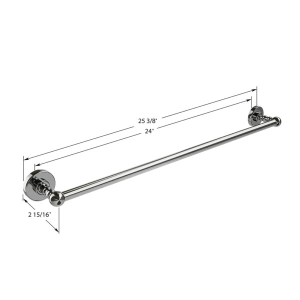 ICO Bath Ember Towel Bar 24″