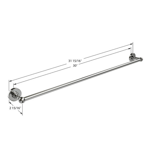 ICO Bath Ember Towel Bar 30″