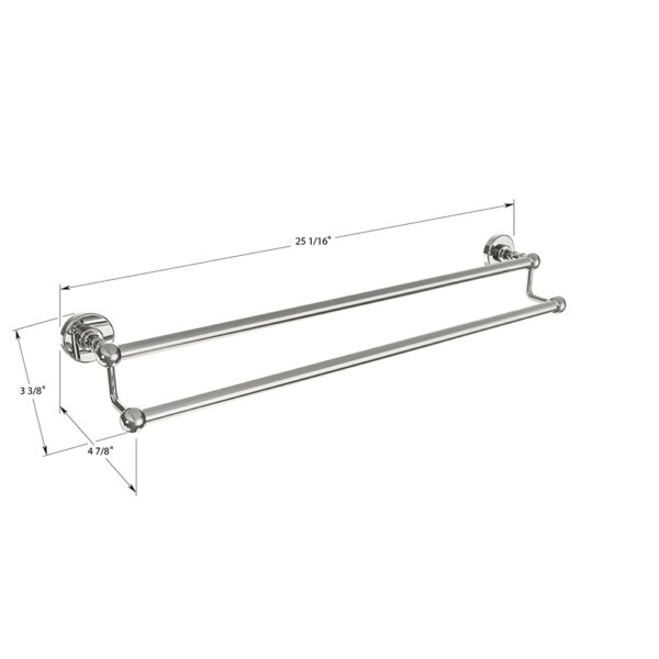 ICO Bath Ember 24″ Double Towel Bar