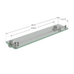 ICO Bath Ember Glass Shelf