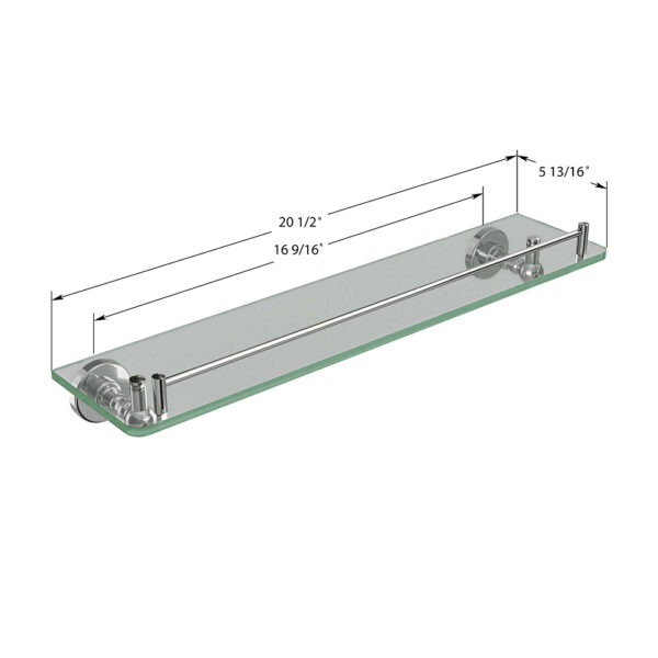 ICO Bath Ember Glass Shelf