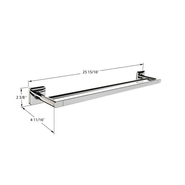 ICO Bath Vapor 24″ Double Towel Bar