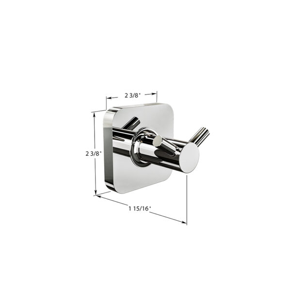 ICO Bath Vapor Double Towel Hook