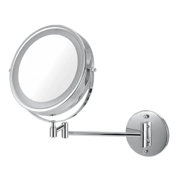 ICO Bath 8.5″ Double Sided Lighted Wall Mounted Mirror Zoom 5x