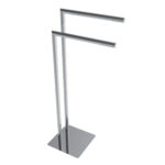 ICO Bath Round Freestanding Double Towel Bar