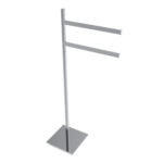 ICO Bath Square Freestanding Swivel Double Towel Bar