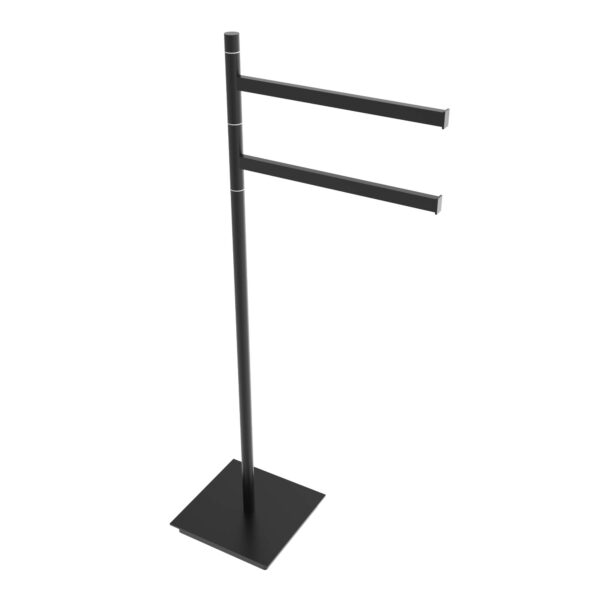 ICO Bath Square Freestanding Swivel Double Towel Bar