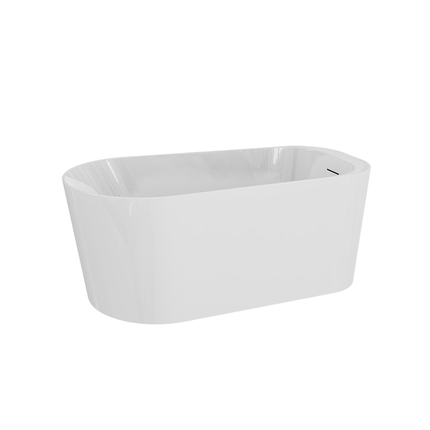 Zitta Vela freestanding bathtub in matte white
