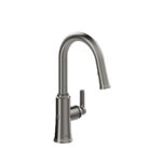 Riobel Trattoria Pull-Down Touchless Kitchen Faucet With C-Spout — Stainless Steel