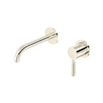 Riobel Riu Wall Mount 360° Lavatory Faucet Trim — Polished Nickel — Knurled Lever