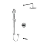 Riobel Riu Shower Kit 1345 Trim — Knurled Handle — Chrome