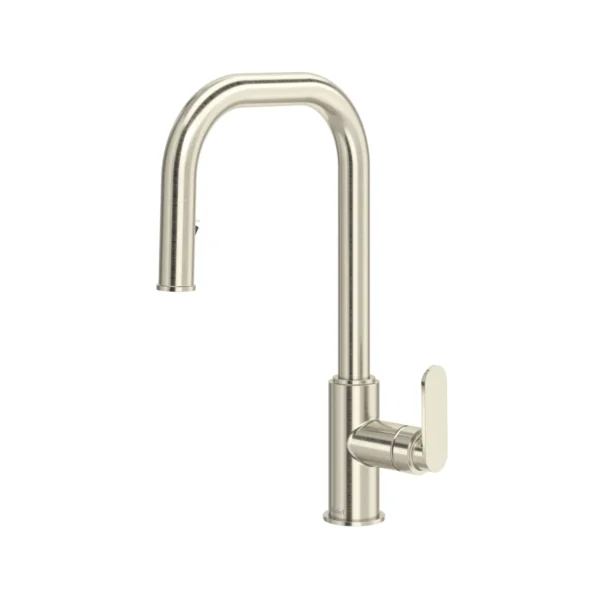 Riobel Arca Pull-Down Kitchen Faucet With U-Spout — Stainless Steel