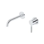 Riobel Riu Wall Mount 360° Lavatory Faucet Trim — Chrome — Knurled Lever