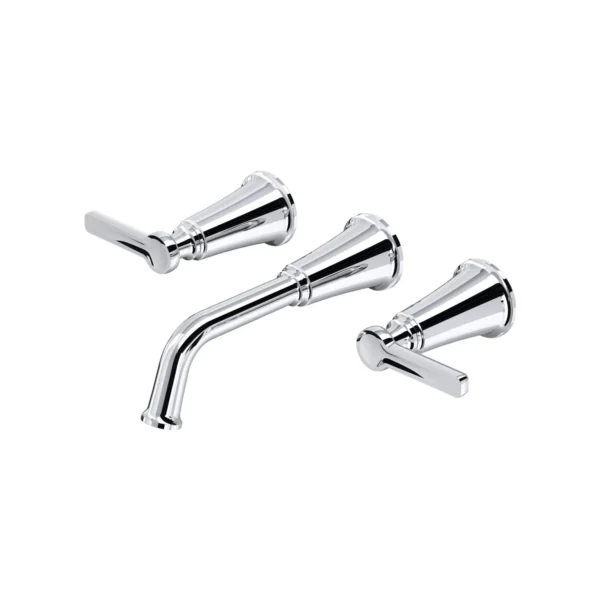 Riobel Momenti Wall Mount Lavatory Faucet Trim — Chrome