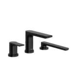 Riobel Fresk 3-Hole Deck Mount Tub Filler Trim — Black