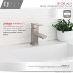 Stylish B-103B Stylish Single Handle Bathroom Faucet (Open Box), product view 7